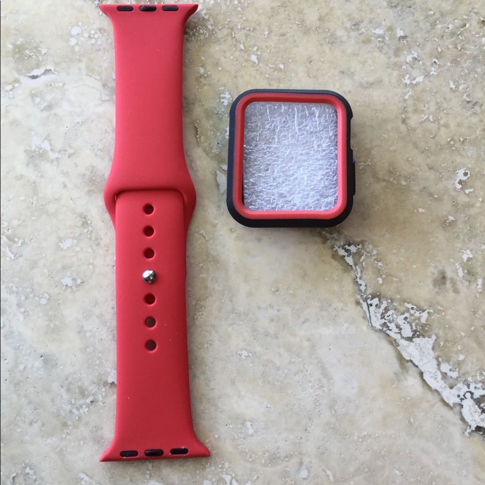 Replacement Silicone band + Rugged Case For IWatch
